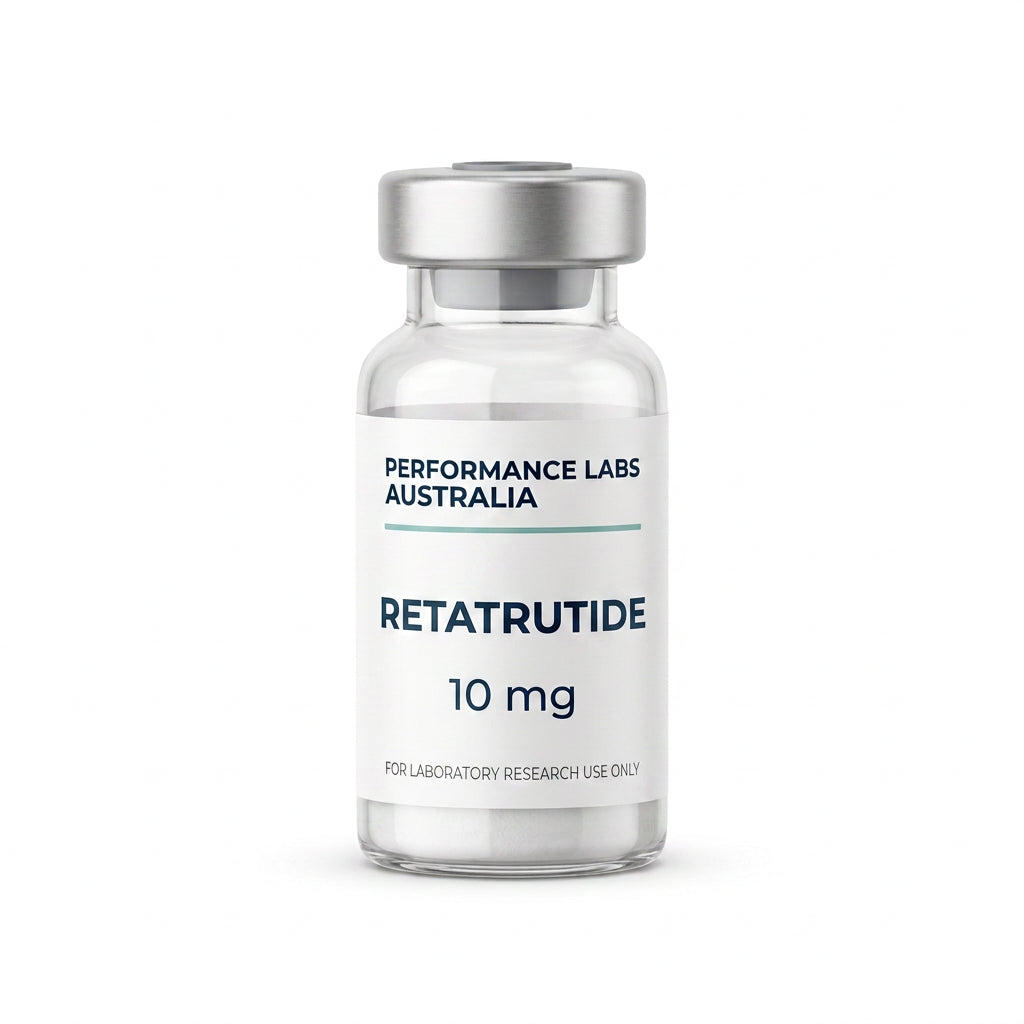 Retatrutide 10mg research vial - Performance Labs Australia